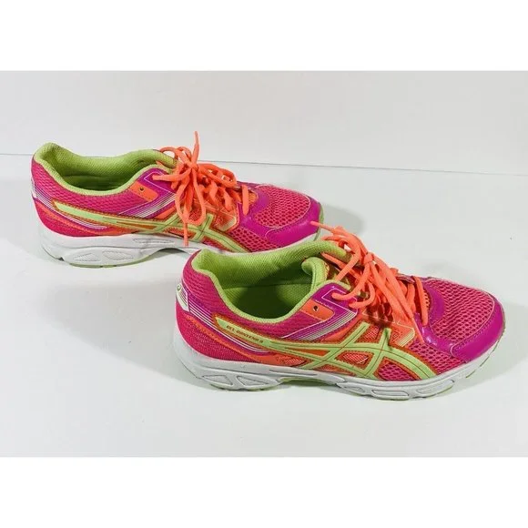 Asics Shoes Gel Contend 3 Neon Pink Womens Size 7 Athletic Running C566N - Picture 3 of 12